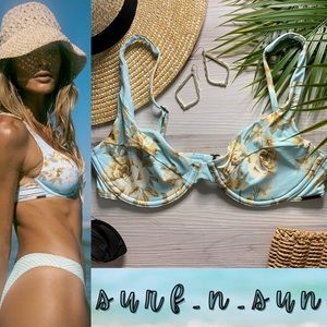 Billabong 🍍 Floral Underwire Bra Bikini Top